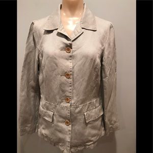 5 for $25 Isabelle Bird Utility Linen Silk Jacket